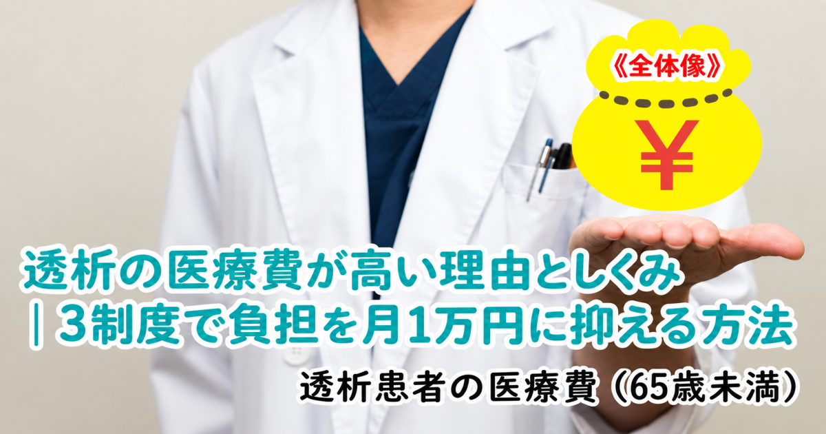 透析医療費を抑える3つの制度