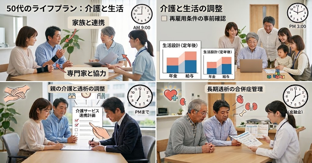 50代：介護・定年・再雇用を見据える時期