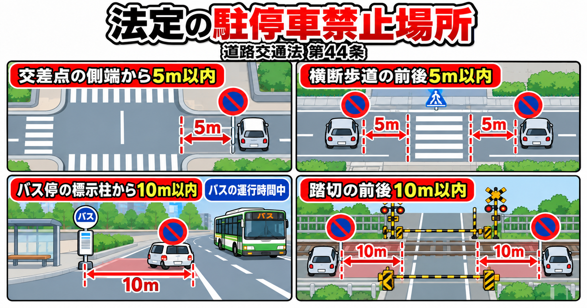 法定の駐停車禁止場所
