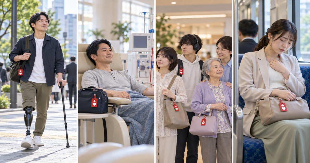 ヘルプマークの対象は非常に幅広い