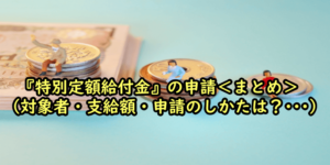 『特別定額給付金』の申請＜まとめ＞ (対象者・支給額・申請のしかたは？･･･)