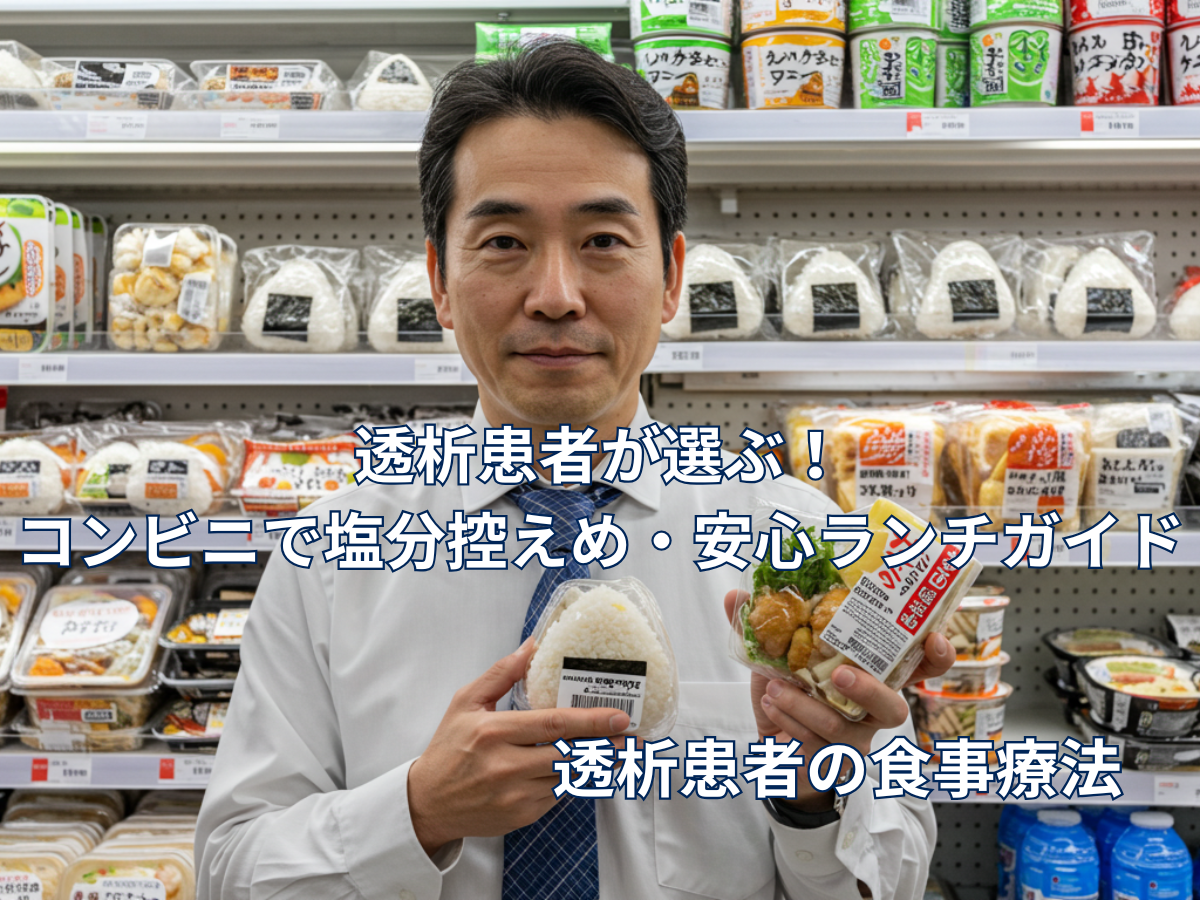 透析患者が選ぶ！コンビニで塩分控えめ・安心ランチガイド