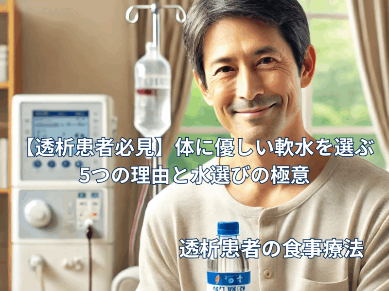 【透析患者必見】体に優しい軟水を選ぶ5つの理由と水選びの極意