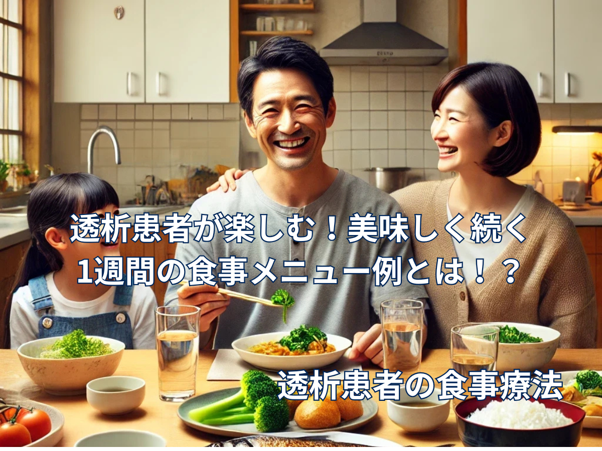 透析患者が楽しむ！美味しく続く1週間の食事メニュー例