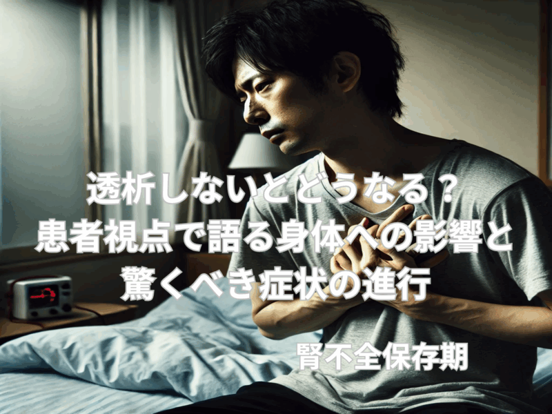 透析しないとどうなる?患者視点で語る身体への影響と驚くべき症状の進行