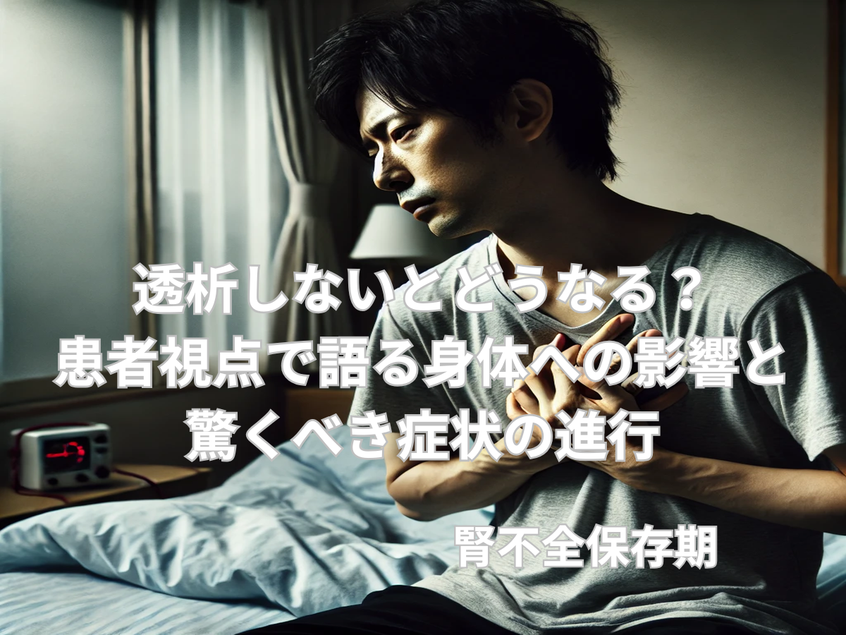 透析しないとどうなる？患者視点で語る身体への影響と驚くべき症状の進行