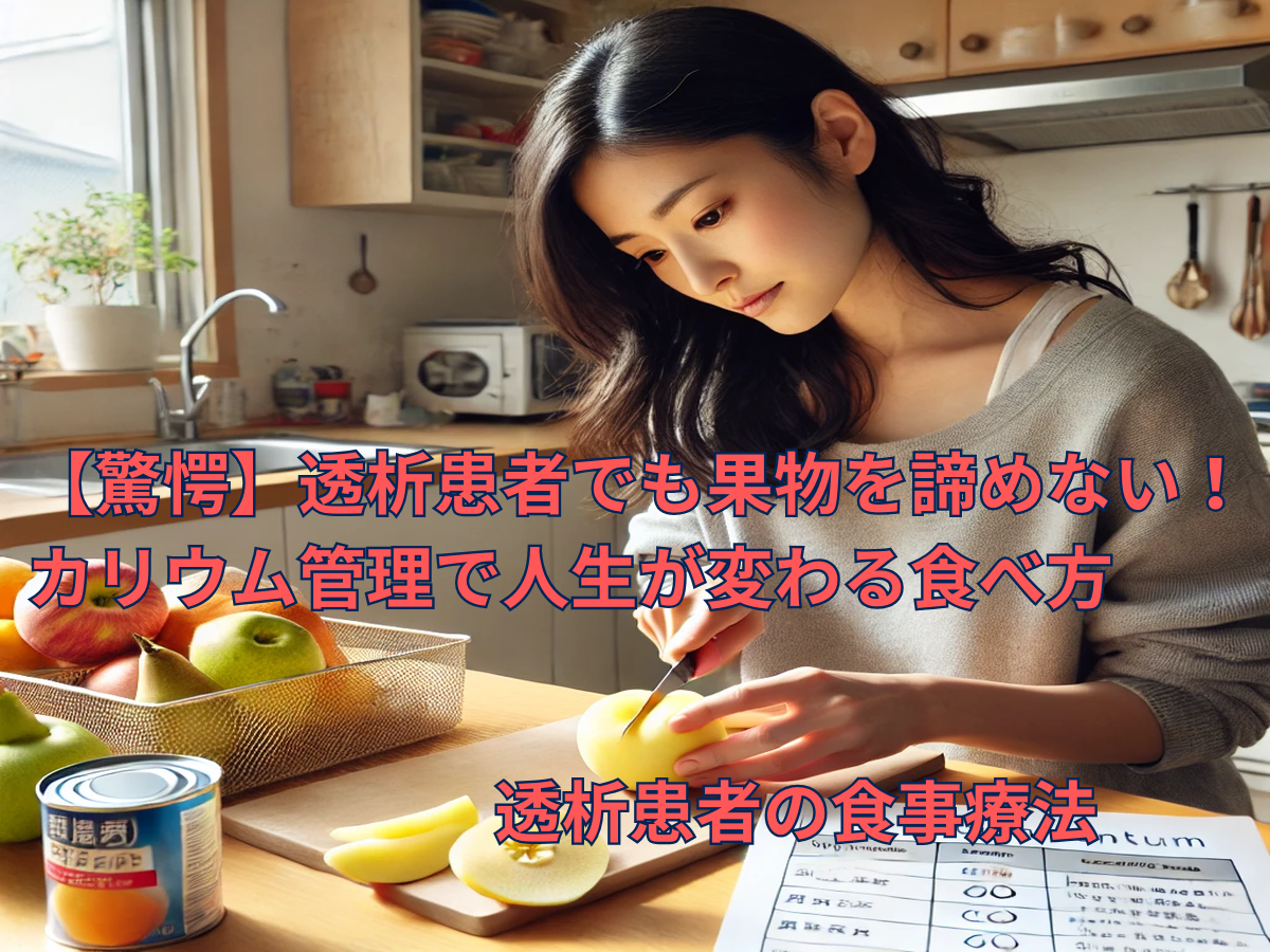 【驚愕】透析患者でも果物を諦めない！カリウム管理で人生が変わる食べ方