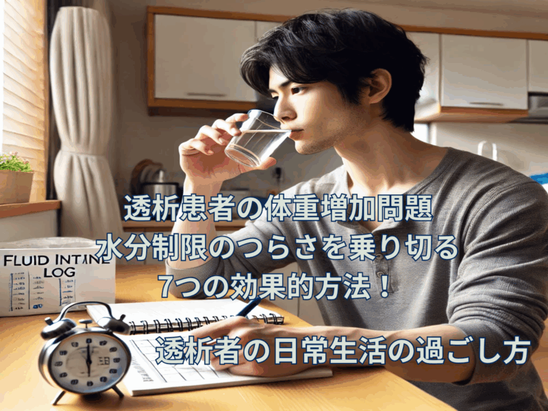 透析患者の体重増加問題│ 水分制限のつらさを乗り切る7つの効果的方法！