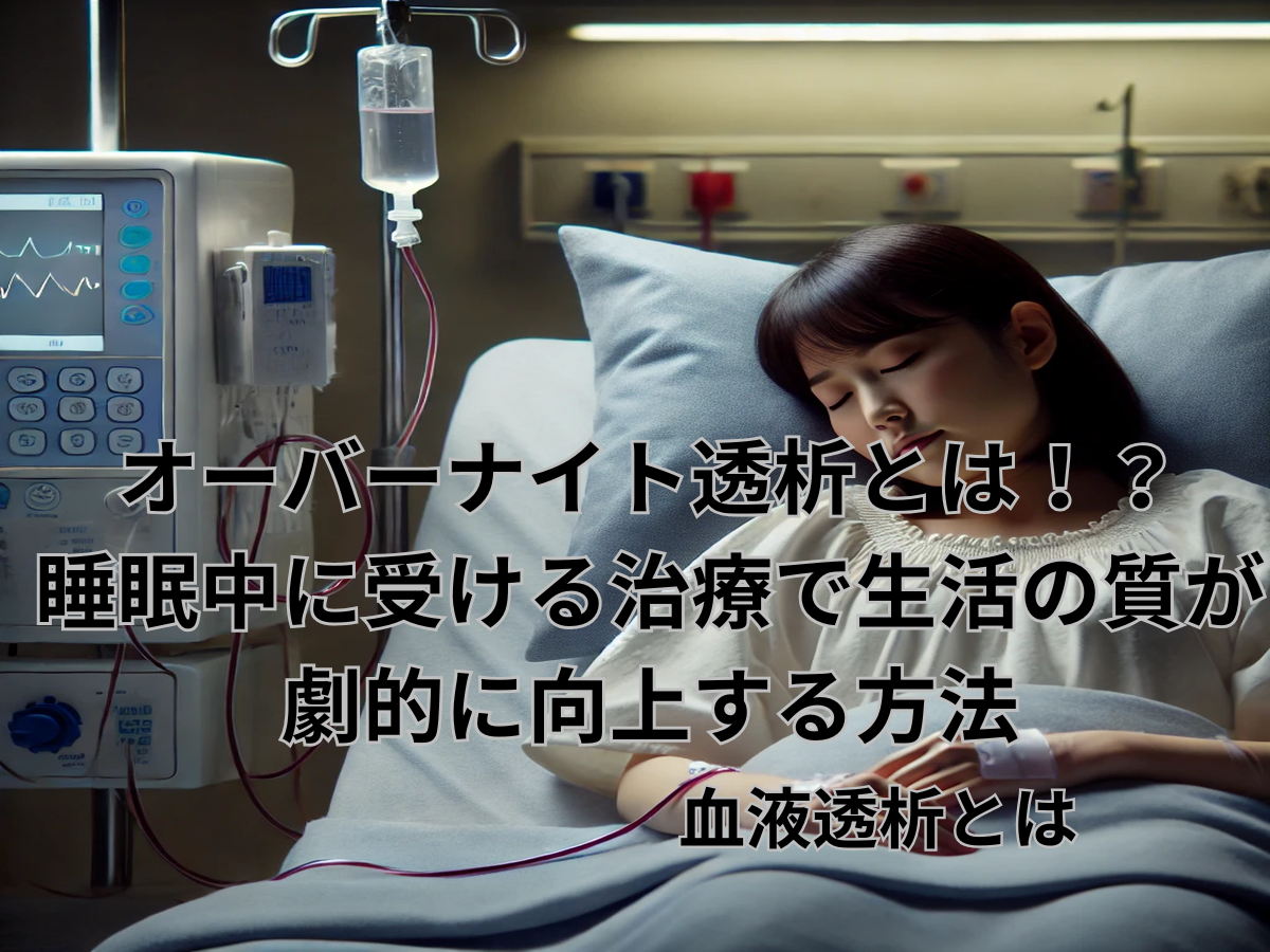 オーバーナイト透析とは！？睡眠中に受ける治療で生活の質が劇的に向上する方法