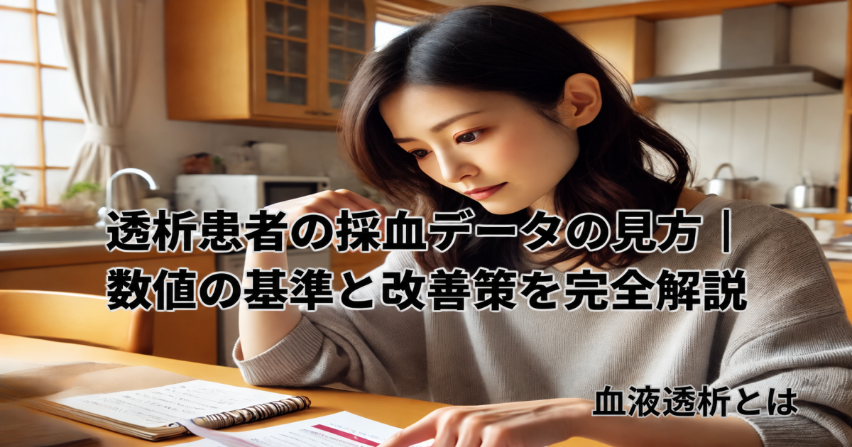 透析患者の採血データの見方