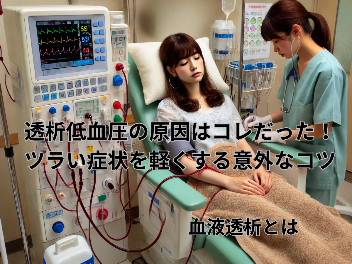 透析低血圧の原因はコレだった！ツラい症状を軽くする意外なコツ