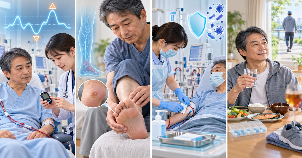 透析患者が糖尿病で特に注意すべきポイント