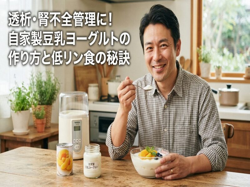 透析・腎不全管理に！自家製豆乳ヨーグルトの作り方と低リン食の秘訣