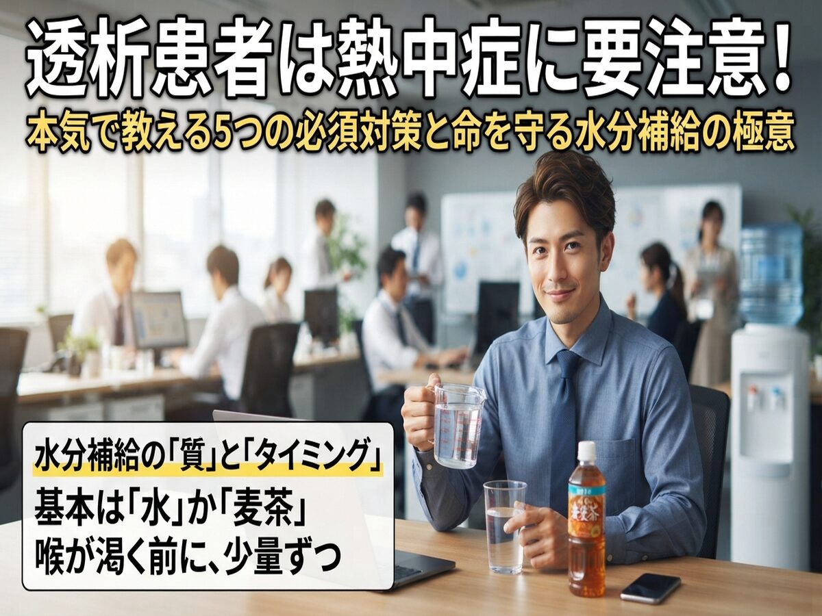 【透析患者の悩み】なぜ汗をかけないの？
