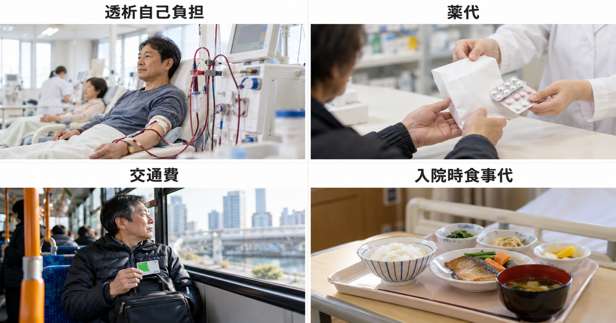 Four Monthly Expenses Associated with Dialysis