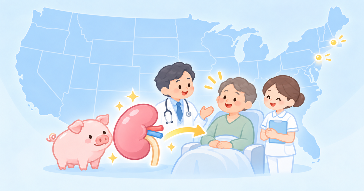 米国で進むブタ腎臓移植